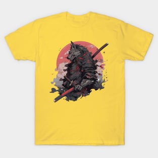 samurai wolf T-Shirt